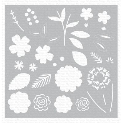 My Favorite Things Stencil - Flower Bouquet Builder